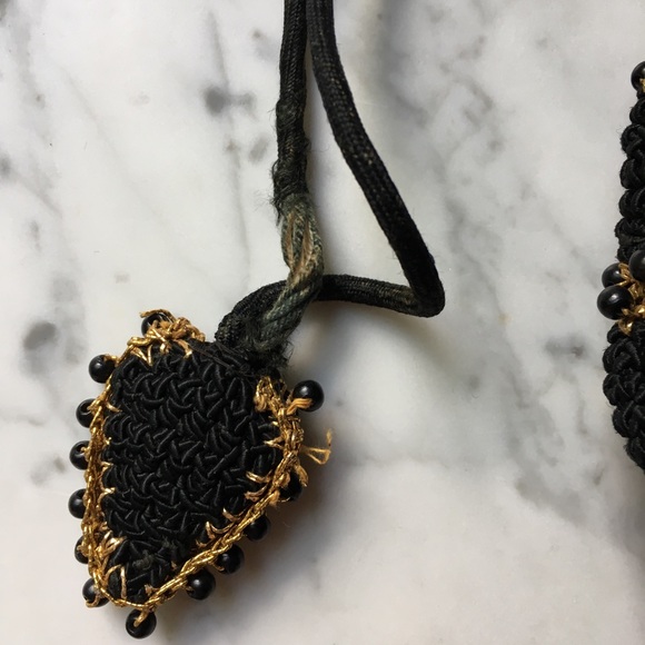 SOLD : VTG 40s Crochet & Bakelite Drawstring Purse - Picture 5 of 5